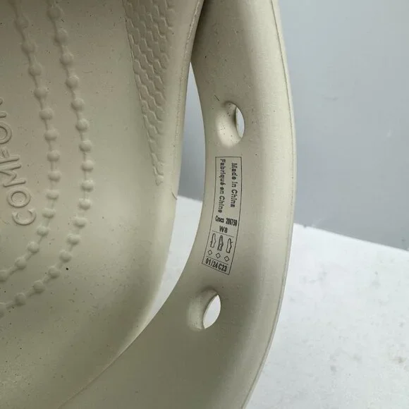 Crocs Classic Bae Platform Clog Shoes Womens Size 8 Beige Tan Slip On Comfort - Picture 5 of 10